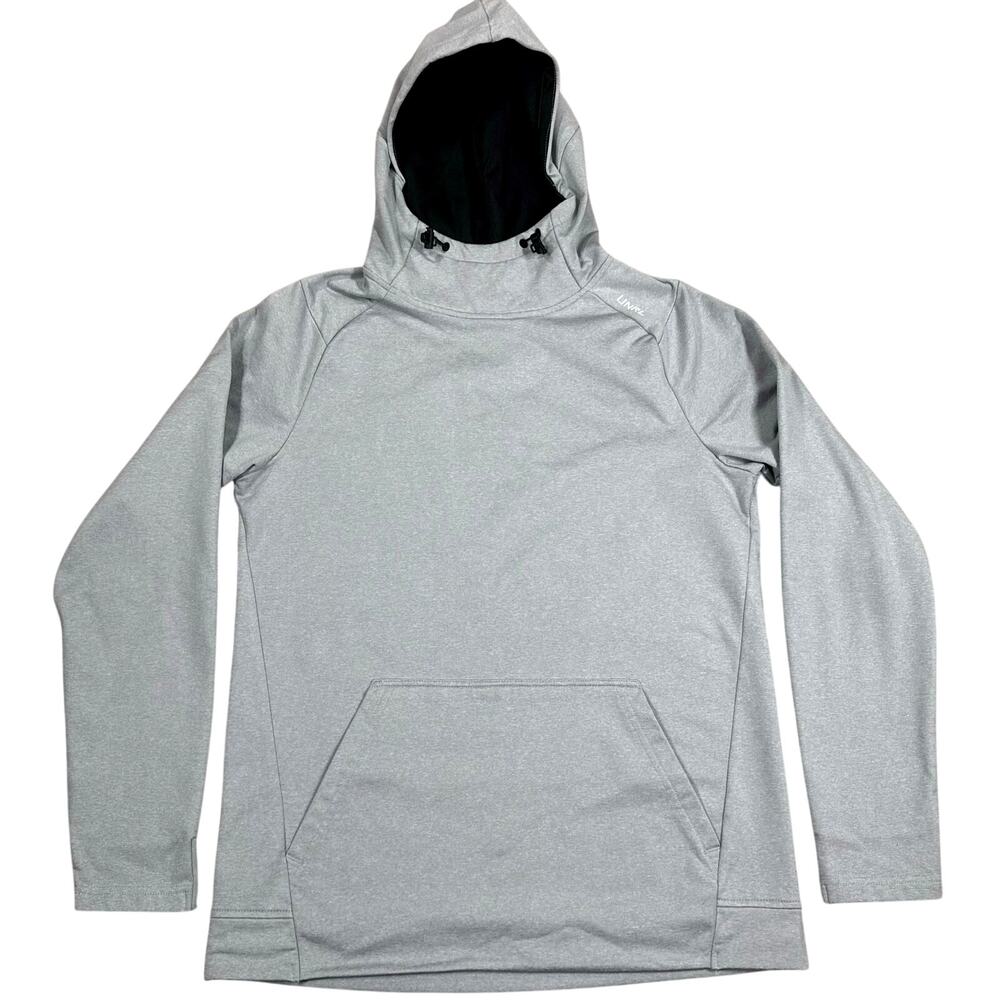 UNRL Crossover Hoodie Mens S Gray Performance Stretch Pullover Shirt